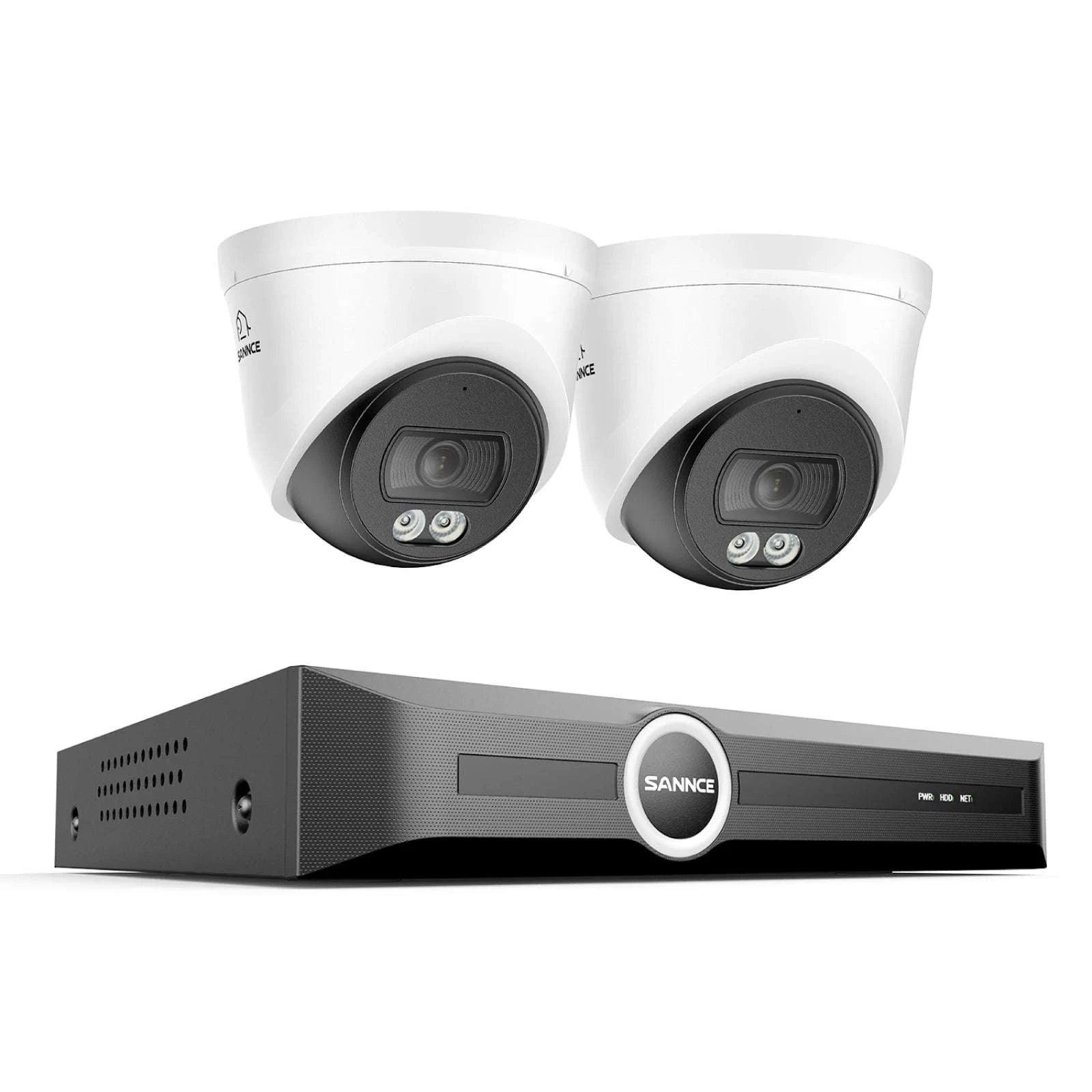 8MP 4K PoE Security Camera System with AI Detection-2PCS CAM / None / United States