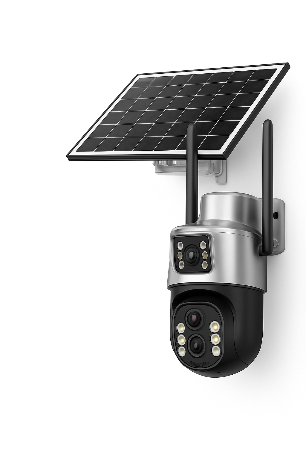 8MP Outdoor PTZ Security Camera Solar WiFi Dual Lens