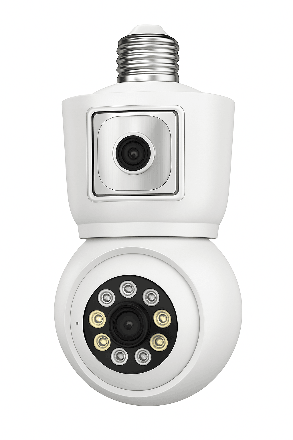 8MP E27 WiFi Bulb Camera with Dual Lens and Auto Tracking-8MP Camera / United States