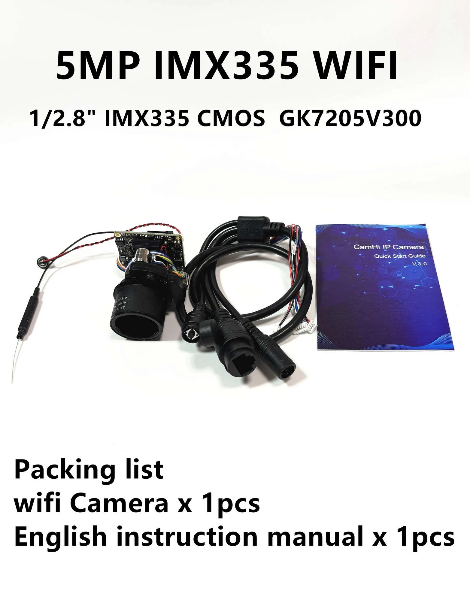 8MP IP Camera Module with 5x Optical Zoom and Auto Focus-8MP WIFI 5X