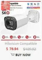 8MP PTZ Outdoor Security Camera with 5X Zoom and Dual Light-Updated / CHINA
