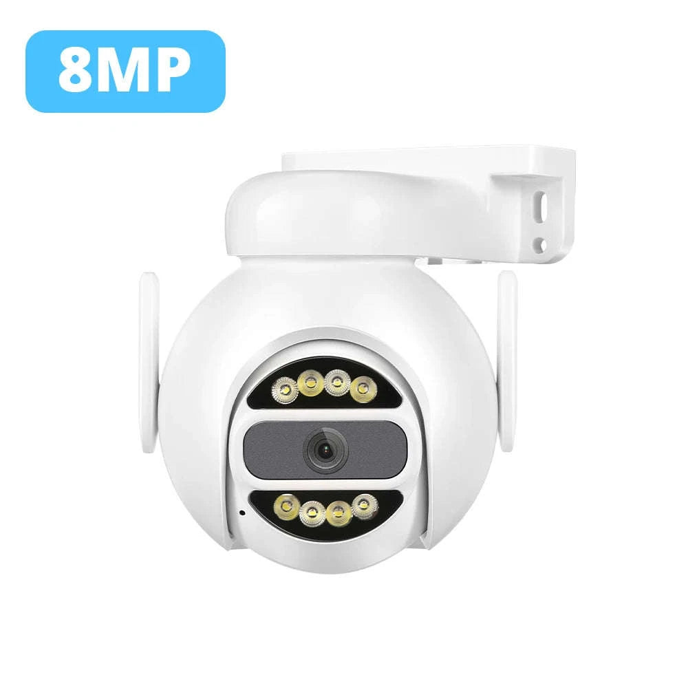 8MP WiFi PTZ Security Camera with 4X Digital Zoom and Color Night Vision-5MP 64G TF Card / UK Plug