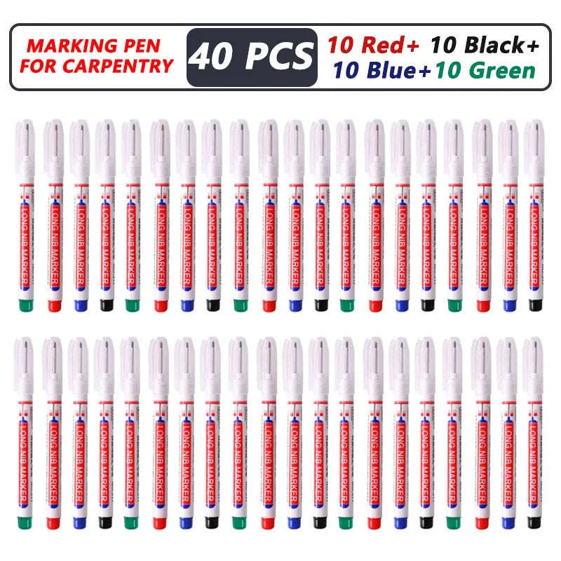 8Pcs Deep Hole Markers for Precision Marking-4Red 4Blue