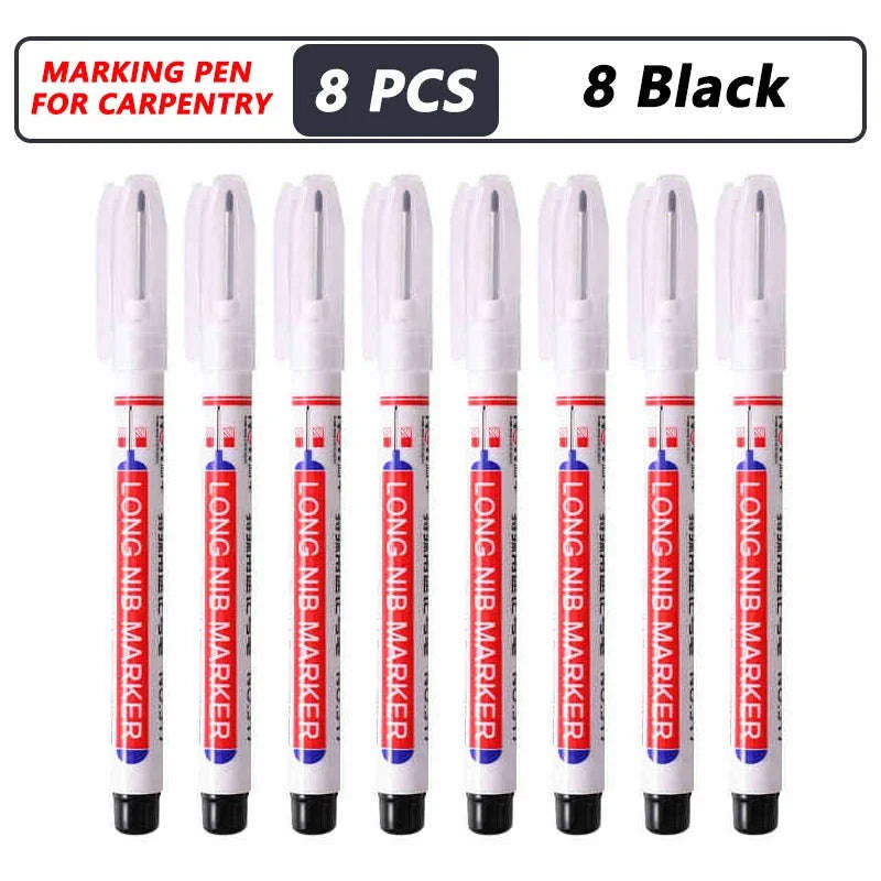 8Pcs Deep Hole Markers for Precision Marking-4Red 4Blue