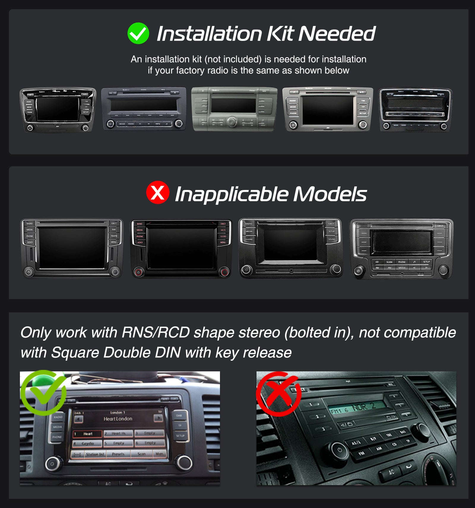 9" Android 14 4G+64G Wireless Carplay Car Stereo GPS NAVI WIFI RDS FM BT EQ for VW Golf 5 6 Passat Polo Touran Tiguan Caddy EOS-1-32 Carplay AHD Cam / United States / Quad Core