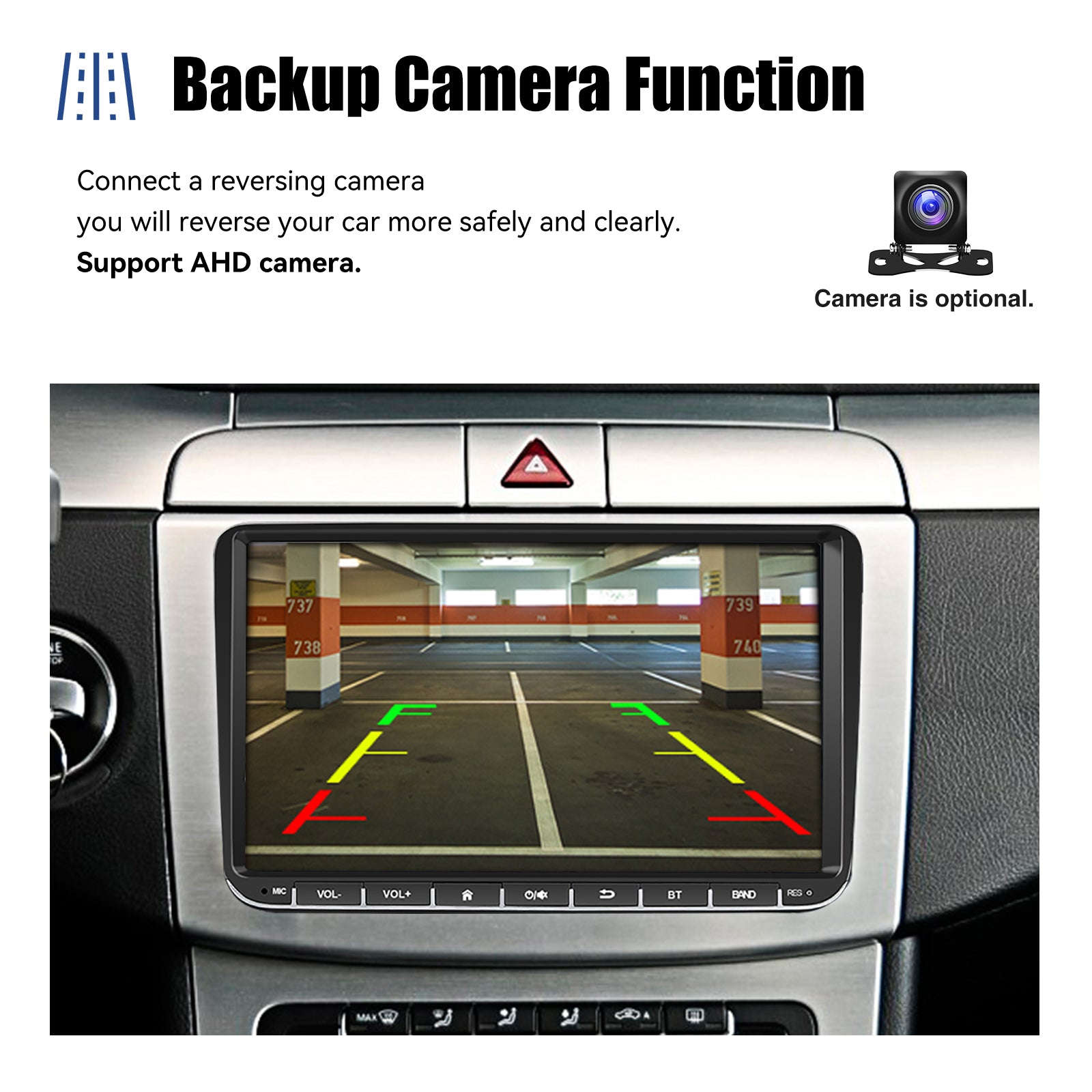 9" Android 14 4G+64G Wireless Carplay Car Stereo GPS NAVI WIFI RDS FM BT EQ for VW Golf 5 6 Passat Polo Touran Tiguan Caddy EOS-1-32 Carplay AHD Cam / United States / Quad Core