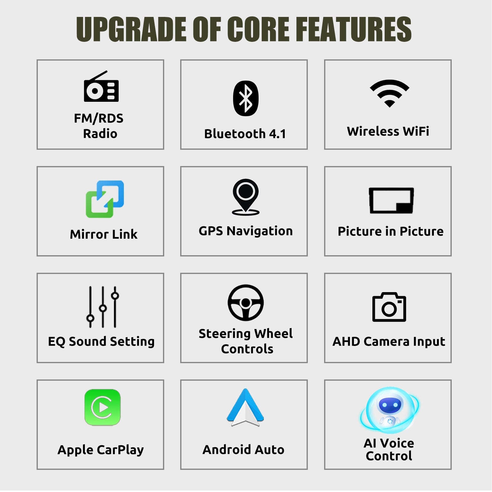 9" Android 14 4G+64G Wireless Carplay Car Stereo GPS NAVI WIFI RDS FM BT EQ for VW Golf 5 6 Passat Polo Touran Tiguan Caddy EOS-1-32 Carplay AHD Cam / United States / Quad Core