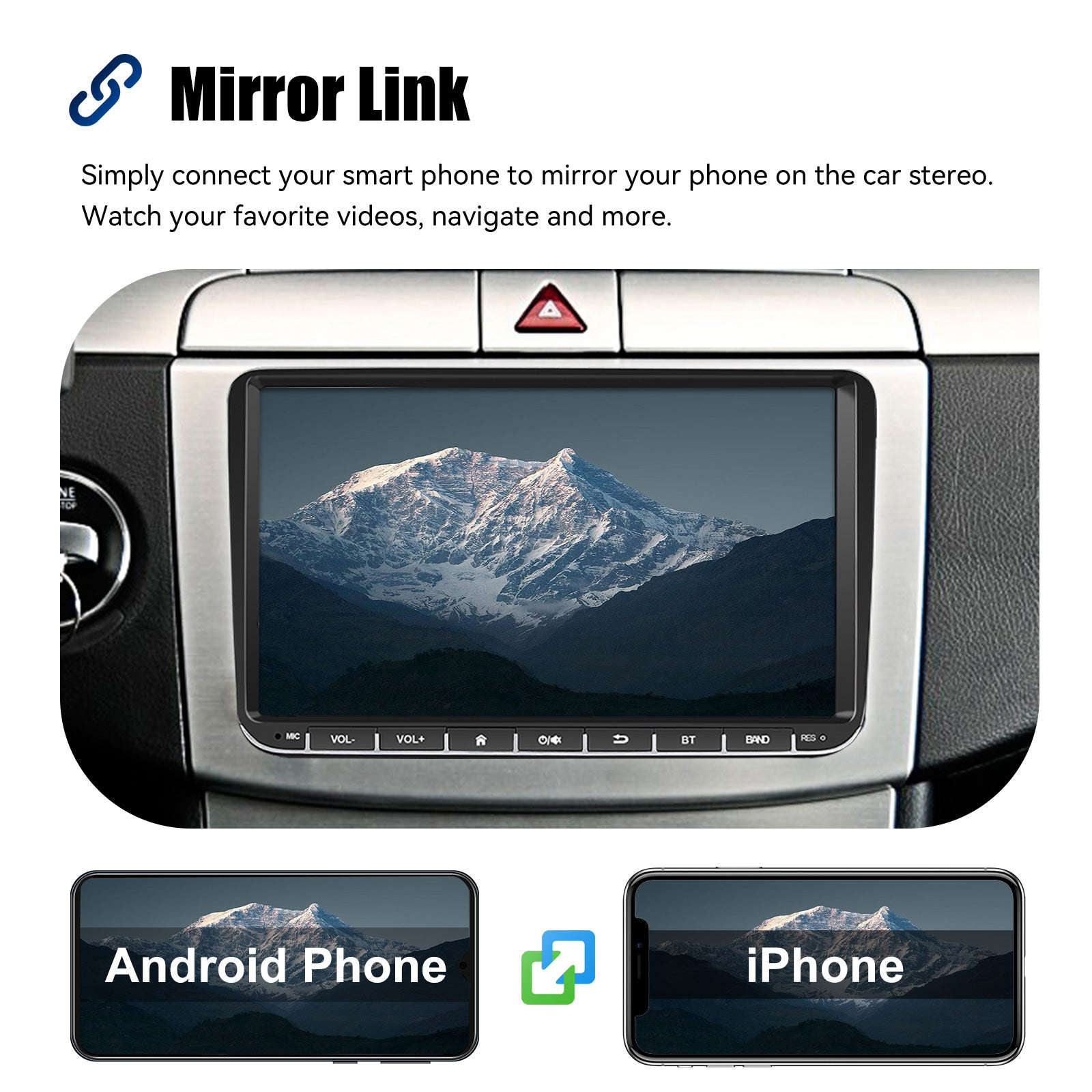 9" Android 14 4G+64G Wireless Carplay Car Stereo GPS NAVI WIFI RDS FM BT EQ for VW Golf 5 6 Passat Polo Touran Tiguan Caddy EOS-1-32 Carplay AHD Cam / United States / Quad Core