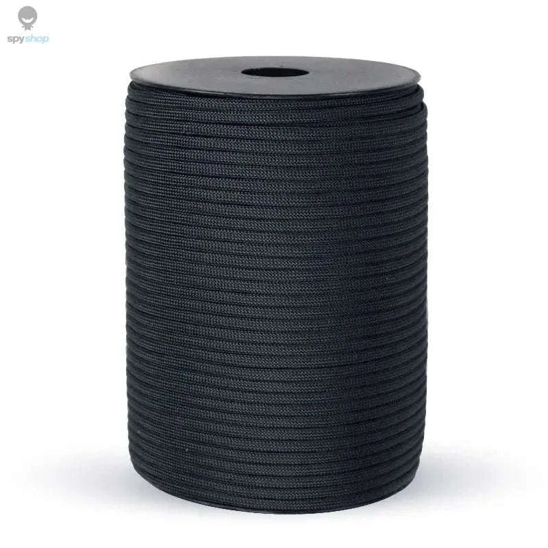 9-Core 4mm Paracord Rope – Durable Outdoor Cord for Camping and DIY-Black / 100M
