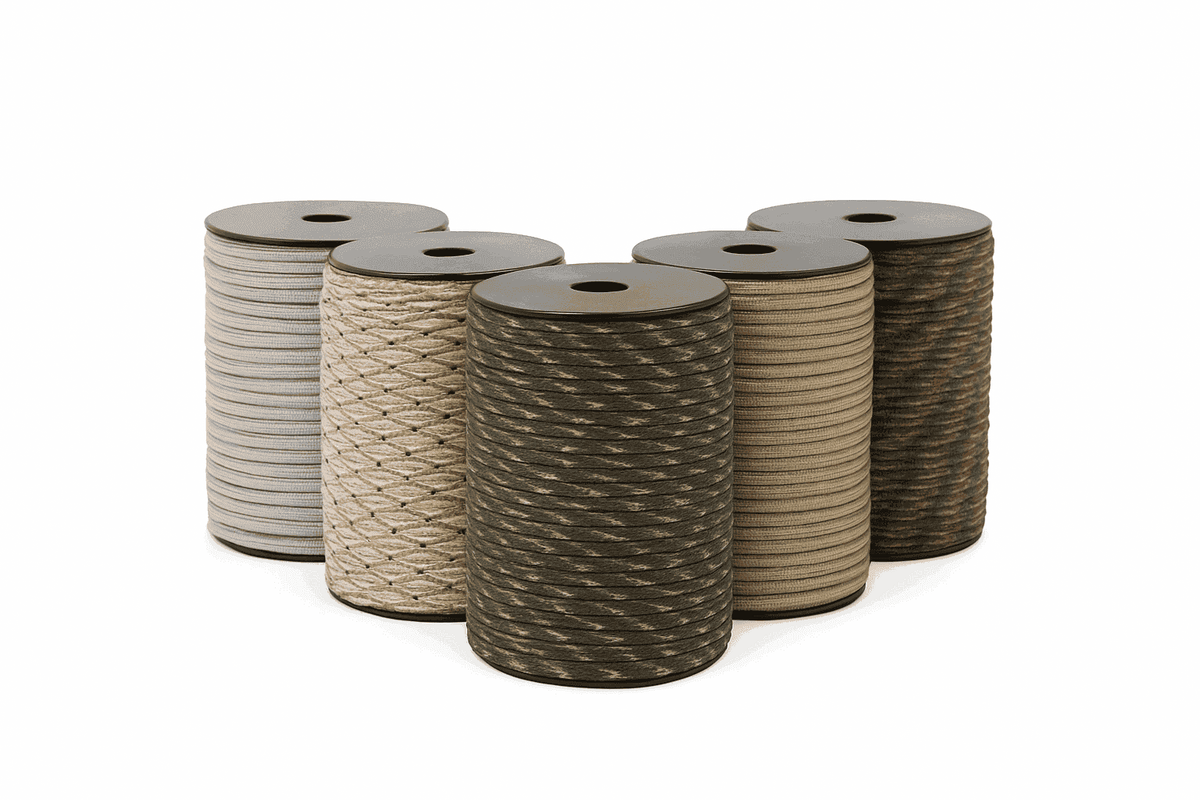 9-Core 4mm Paracord Rope for Camping, DIY, and Everyday Use-Black / 100M
