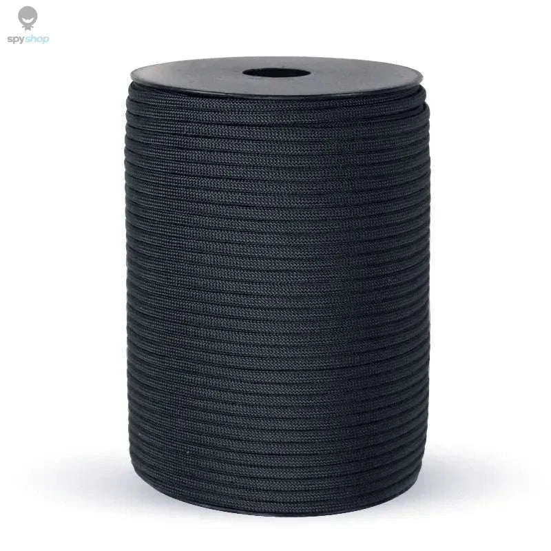 9-Core 4mm Paracord Rope for Camping, DIY, and Everyday Use-Black / 100M