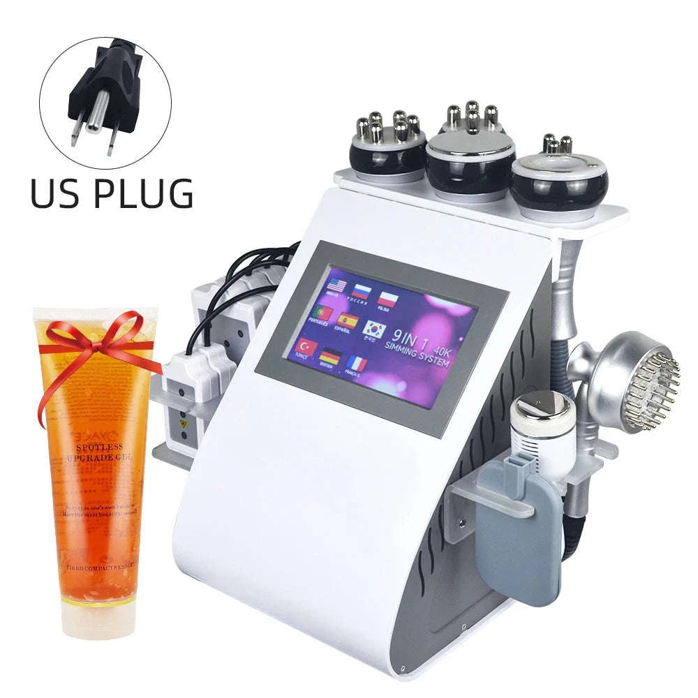 9-in-1 40K Cavitation Body Slimming Machine-US PLUG / US Plug / United States