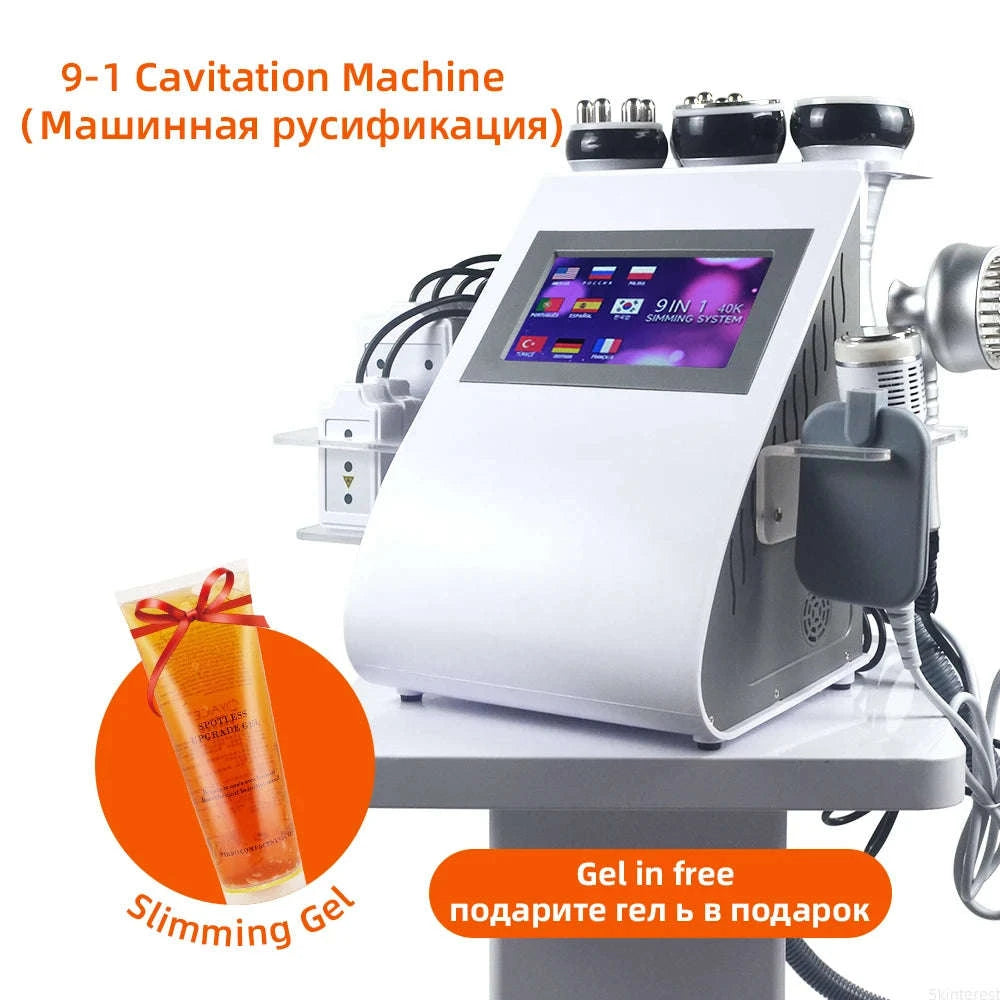 9-in-1 40K Cavitation Body Slimming Machine-US PLUG / US Plug / United States