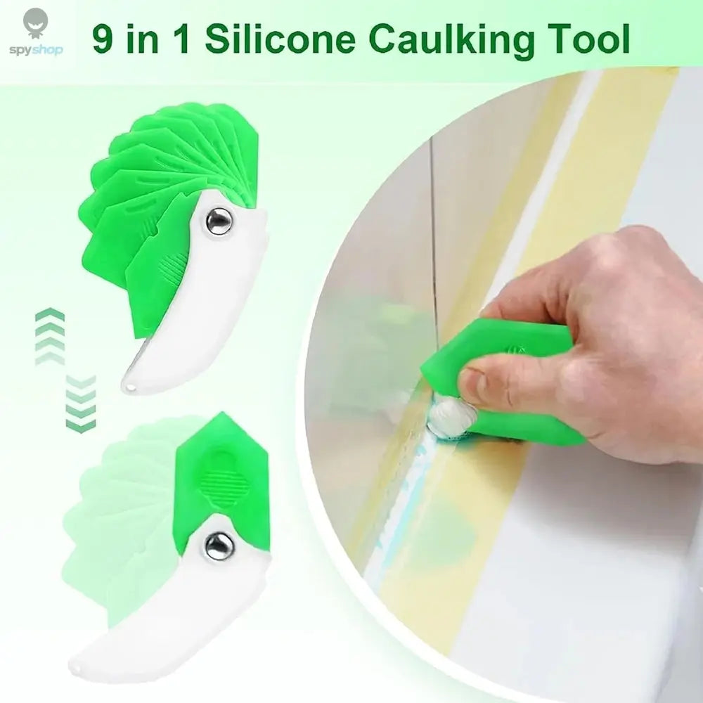 9-in-1 Silicone Caulking Tool Professional Sealant Spreading Joint Sealant Spreader Spatula for Tile Window Grout Edge Removal 