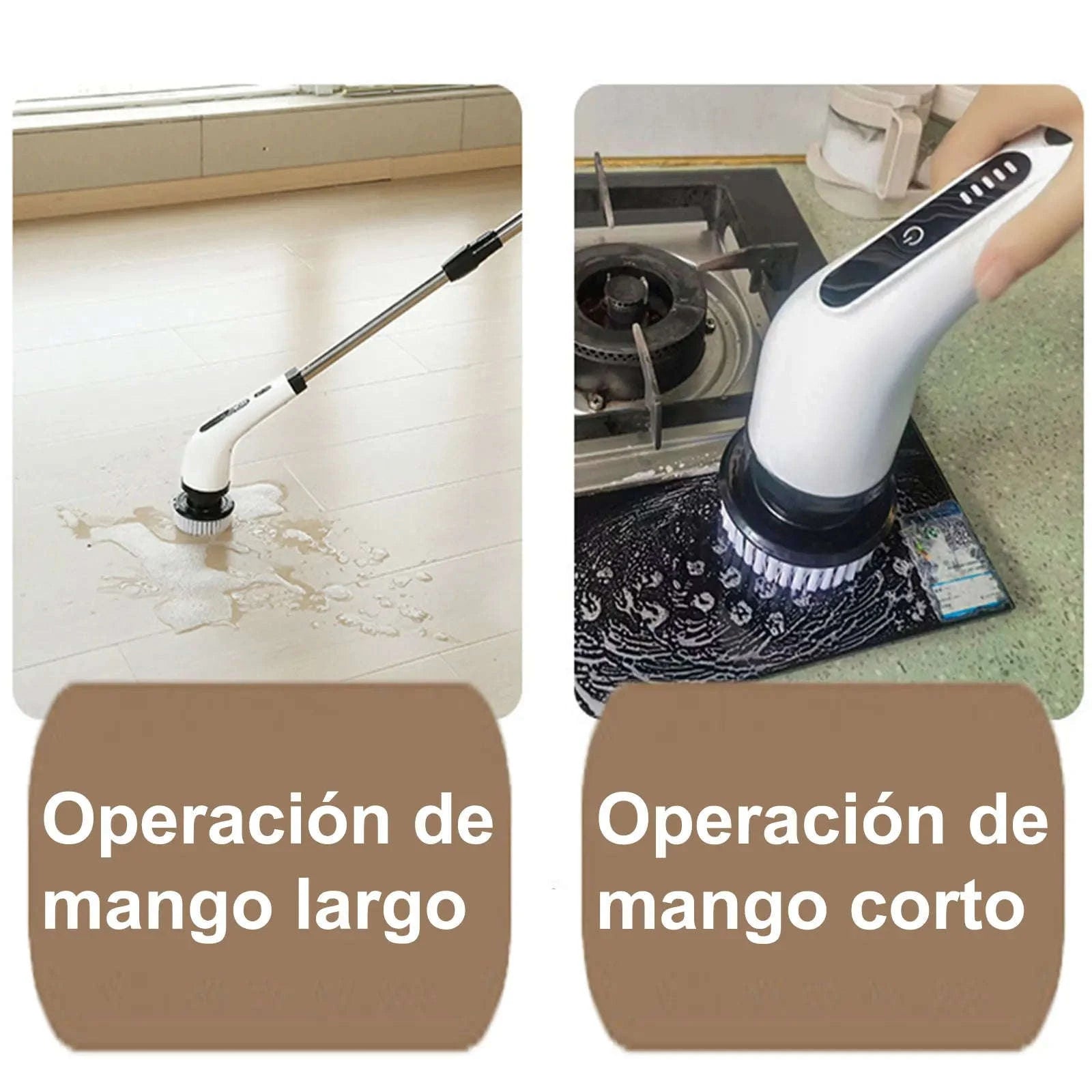 9 in 1 Electric Cleaning Brush – Multi‑Functional Wireless Cleaning Tool-WHITE / spain