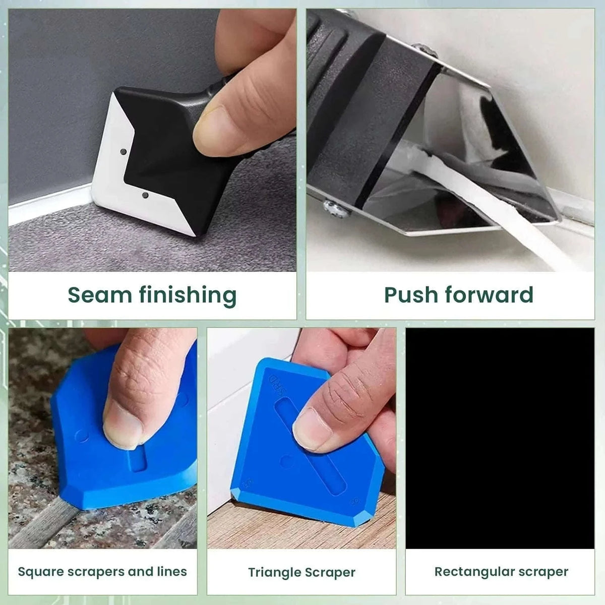 9-in-1 Silicone Remover Sealant Tool Kit for Clean Finishing-5 in 1 Set