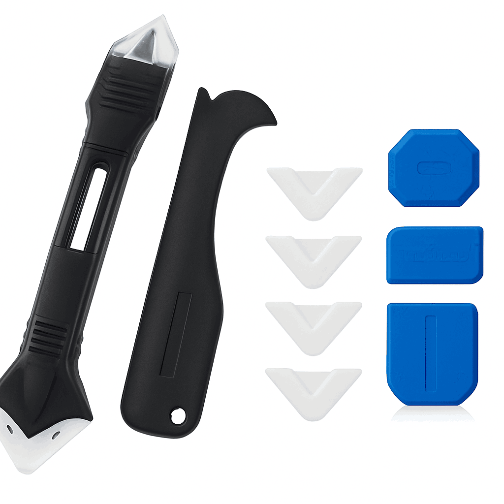 9-in-1 Silicone Remover Sealant Tool Kit for Clean Finishing-5 in 1 Set
