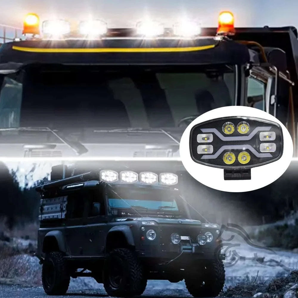 9 Inch LED Driving Light 100W 22000LM Spot Beam 6000K IP68-100W 1pc