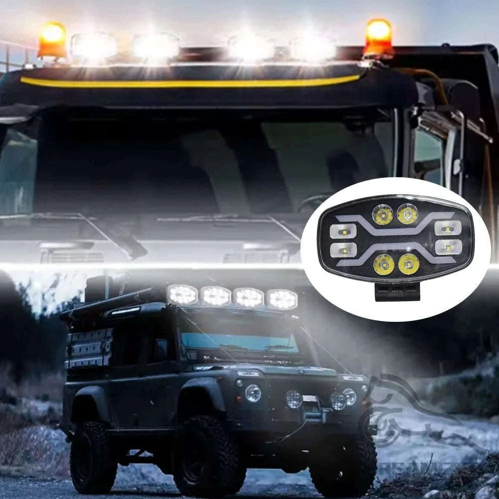 9 Inch LED Driving Light 100W 22000LM Spot Beam 6000K IP68-100W 1pc