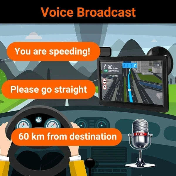 9 Inch Truck GPS Navigation with UK & Europe Maps-9" / Europe / United Kingdom|black