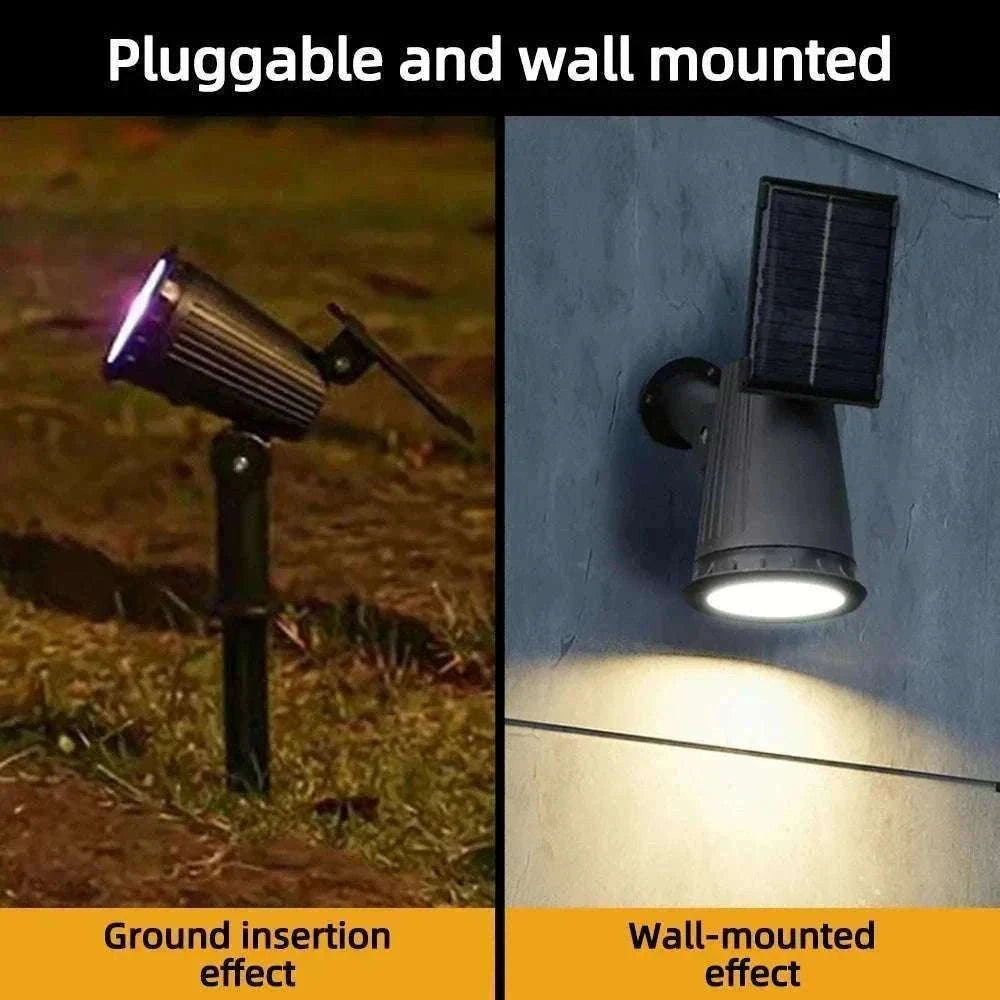 9 LED Solar Spot Lights Outdoor RGB Waterproof Landscape-2pc RGB light / 0-5W