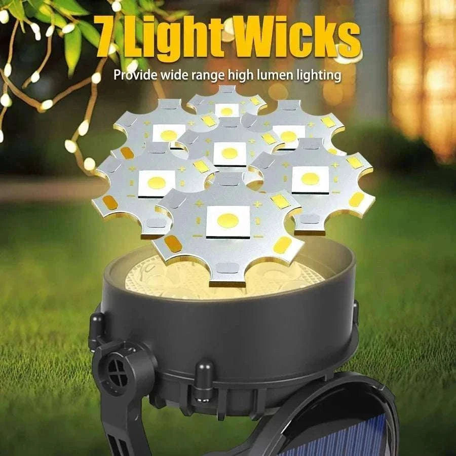 9 LED Solar Spot Lights Outdoor RGB Waterproof Landscape-2pc RGB light / 0-5W