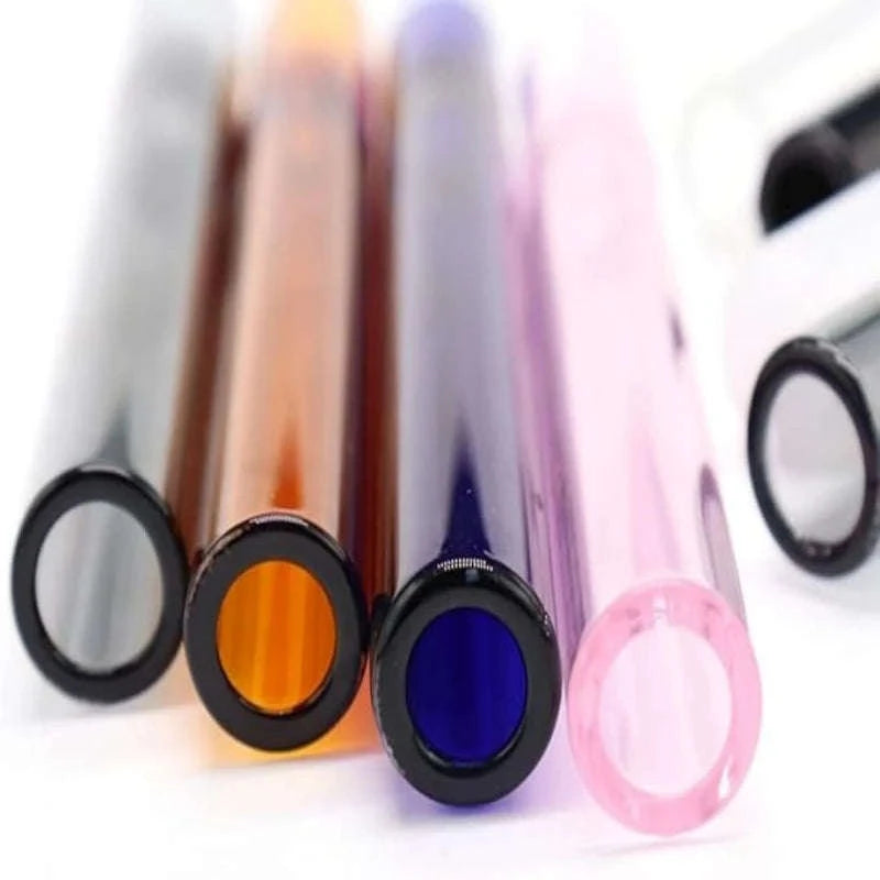 9-Piece 4-Inch Borosilicate Glass Tubes with Bubble End-9pcs / United States
