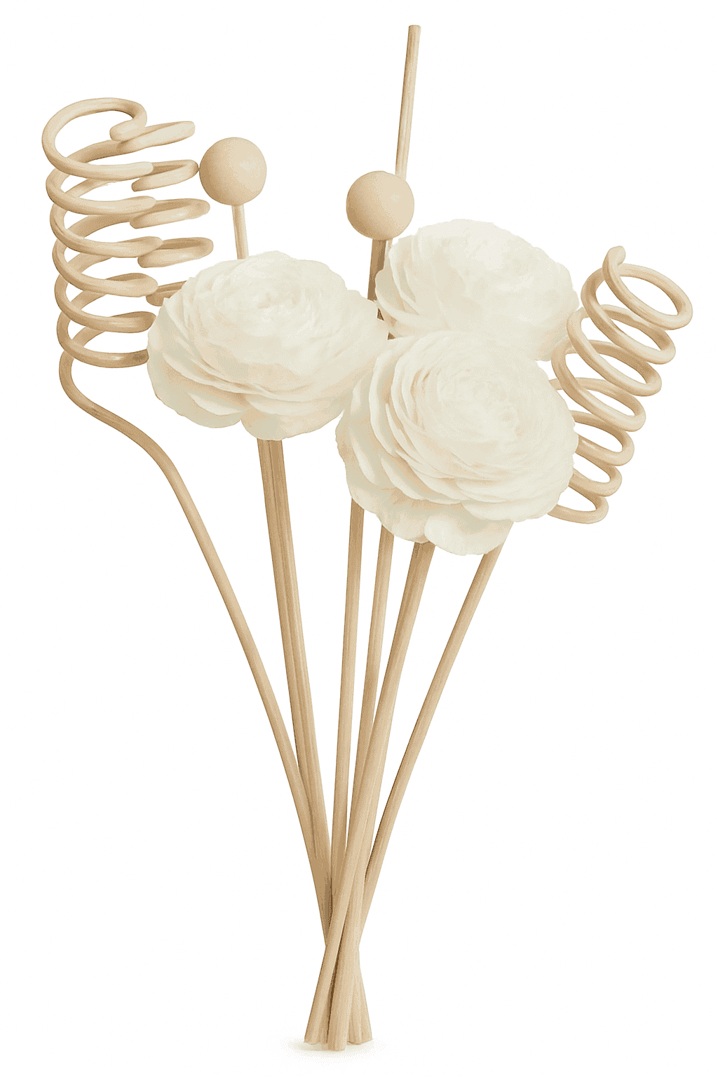 9-Piece Flower Rattan Diffuser Sticks for Home Fragrance-9pcs