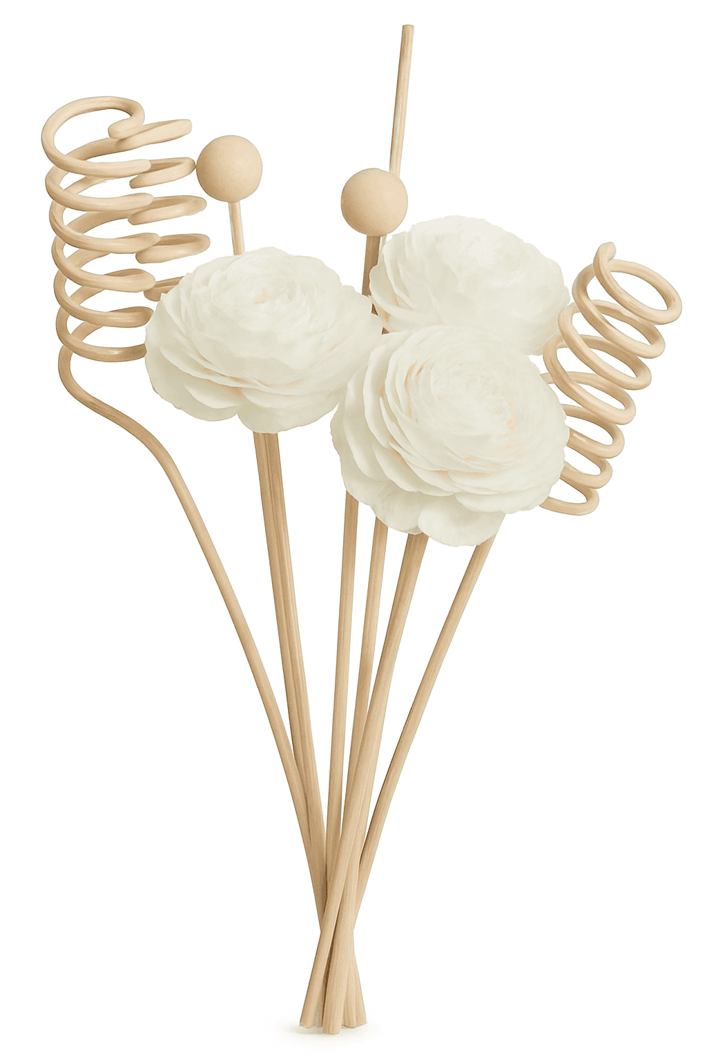 9-Piece Flower Rattan Diffuser Sticks for Home Fragrance-9pcs