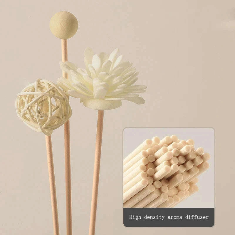 9-Piece Flower Rattan Diffuser Sticks for Home Fragrance-9pcs