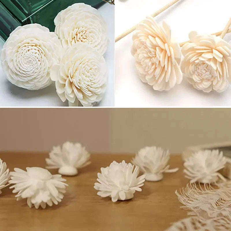 9-Piece Flower Rattan Diffuser Sticks for Home Fragrance-9pcs