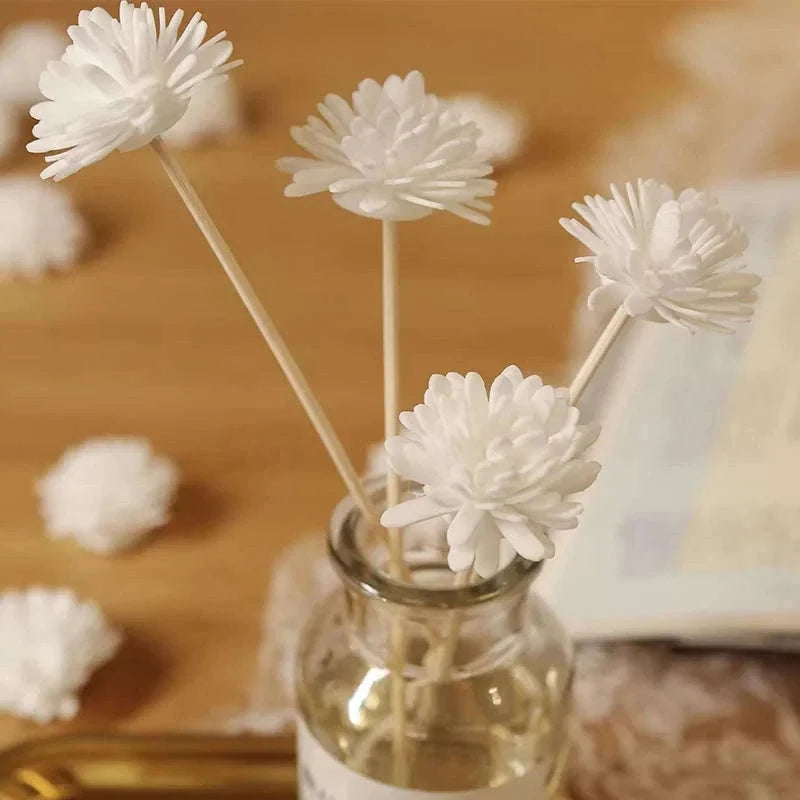 9-Piece Flower Rattan Diffuser Sticks for Home Fragrance-9pcs