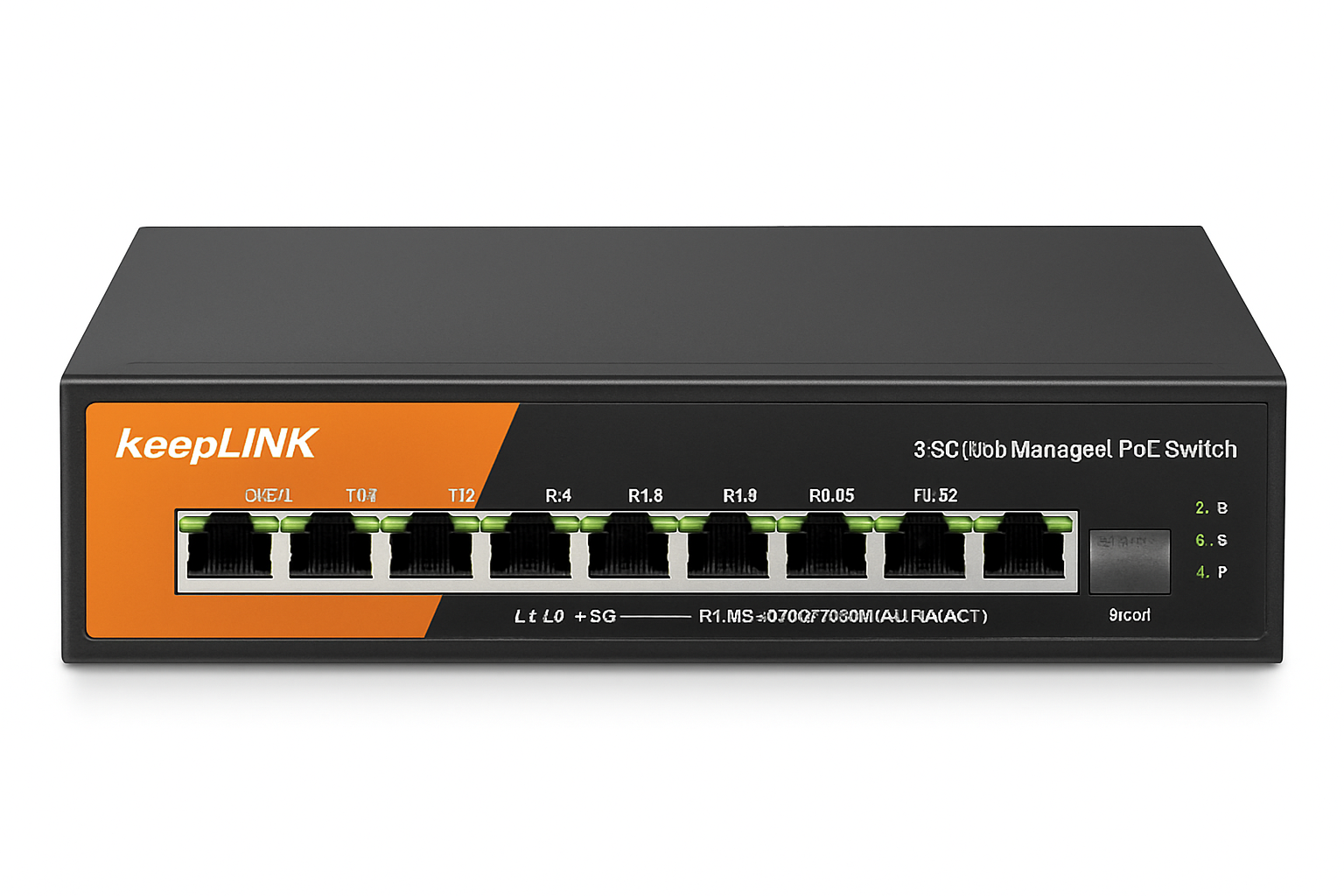 Διαχειριζόμενος διακόπτης πολλαπλών Gigabit 9 θυρών με σύνδεση uplink 10Gb