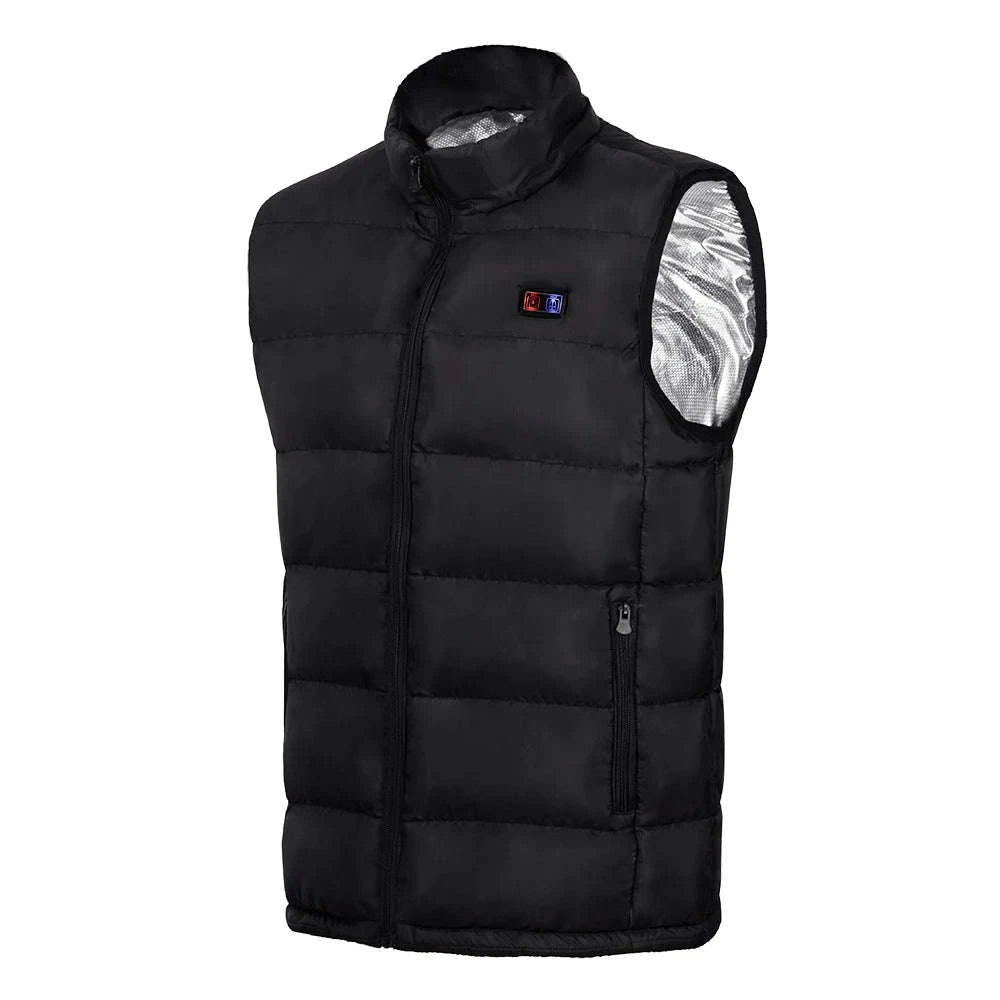 9‑Zone Graphene Heated Jacket for Men & Women-9 areas heated black / XXL