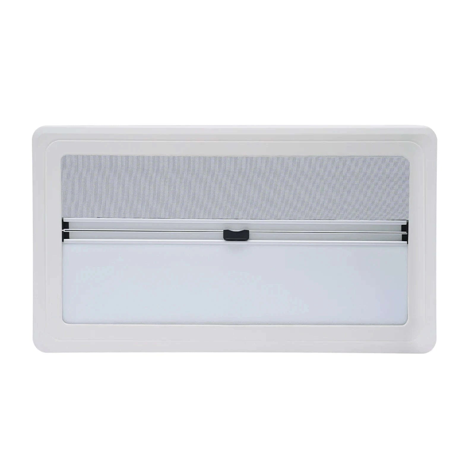900x500mm Caravan Ventilation Window with Blind and Screen-Black / spain