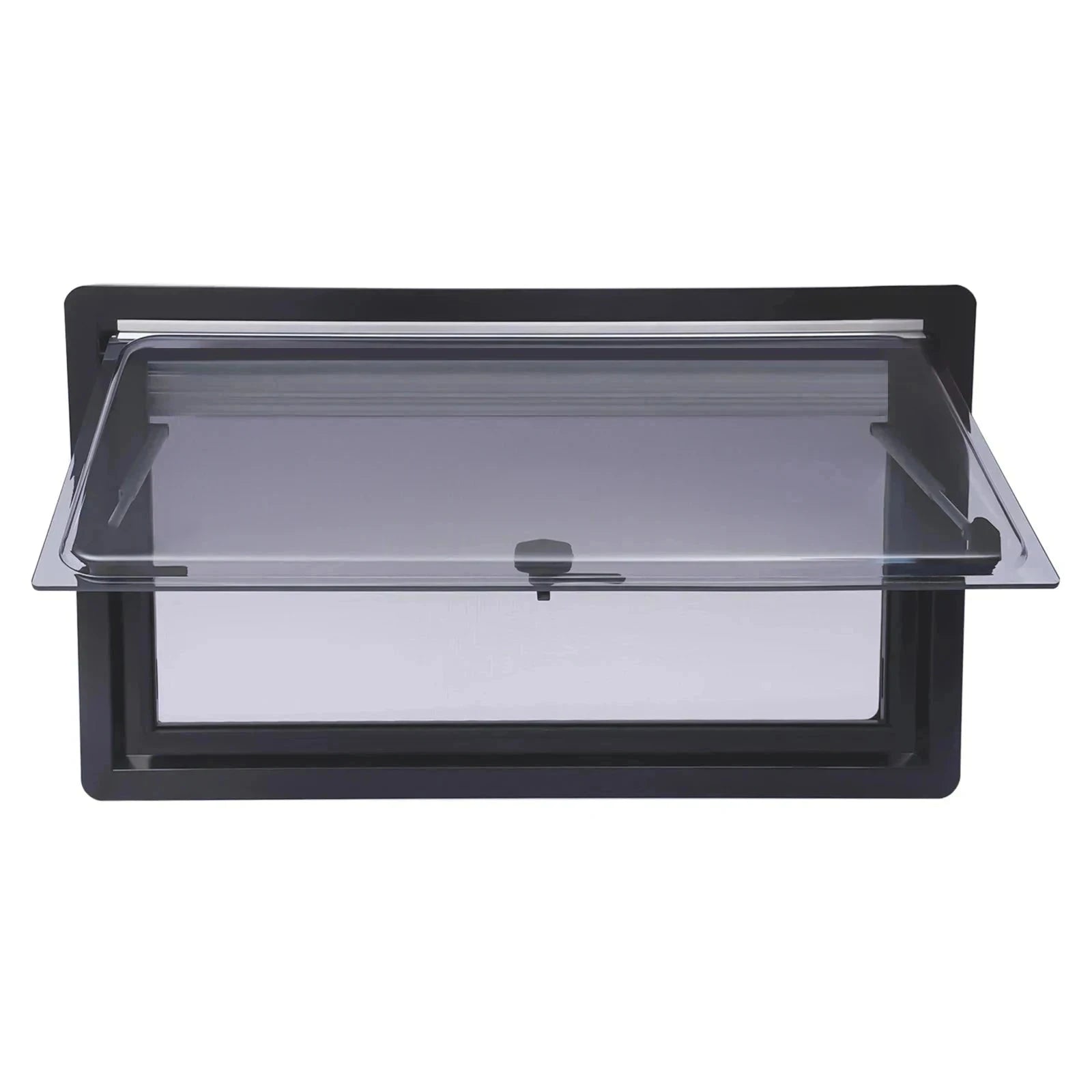 900x500mm Caravan Ventilation Window with Blind and Screen-Black / spain