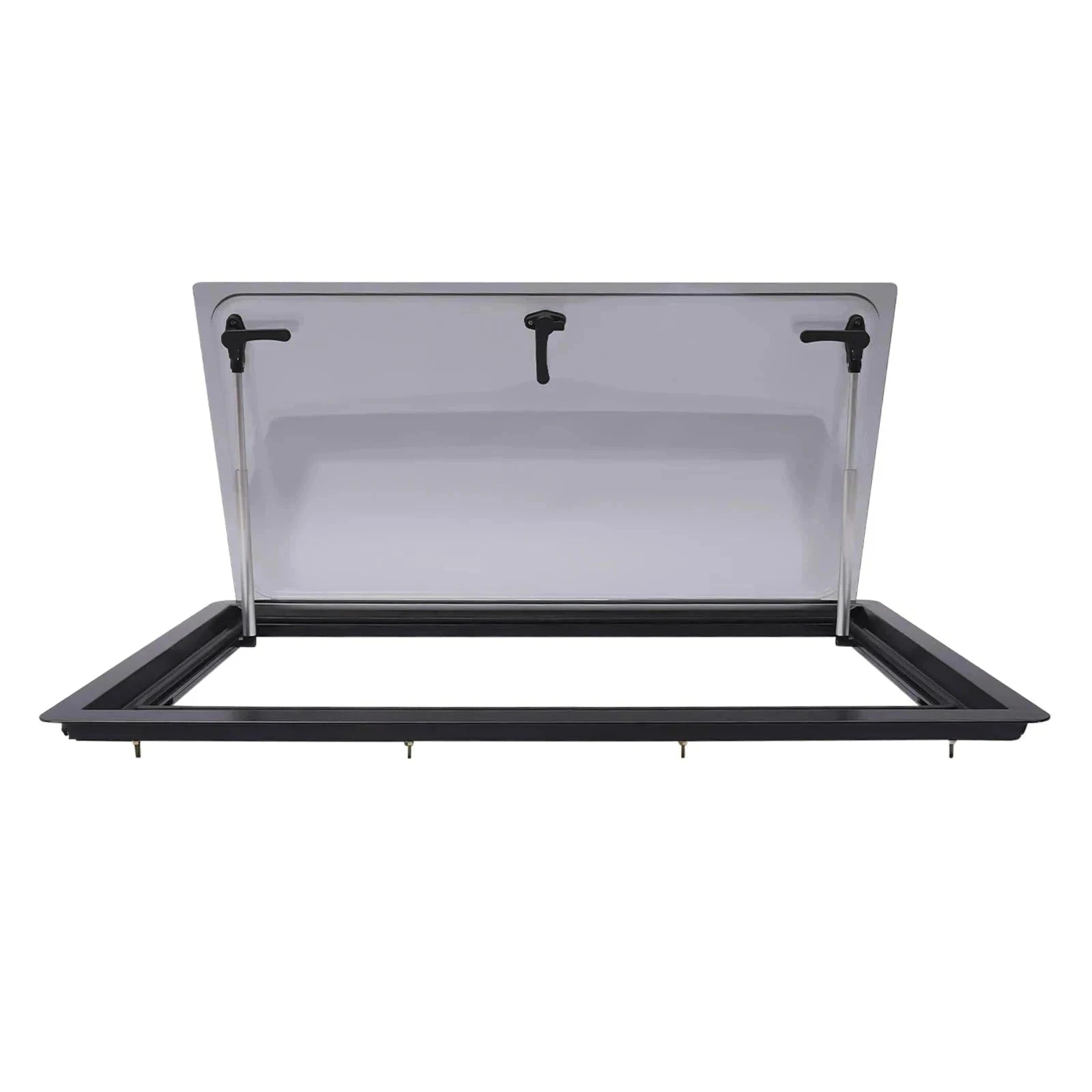 900x500mm Caravan Ventilation Window with Blind and Screen-Black / spain