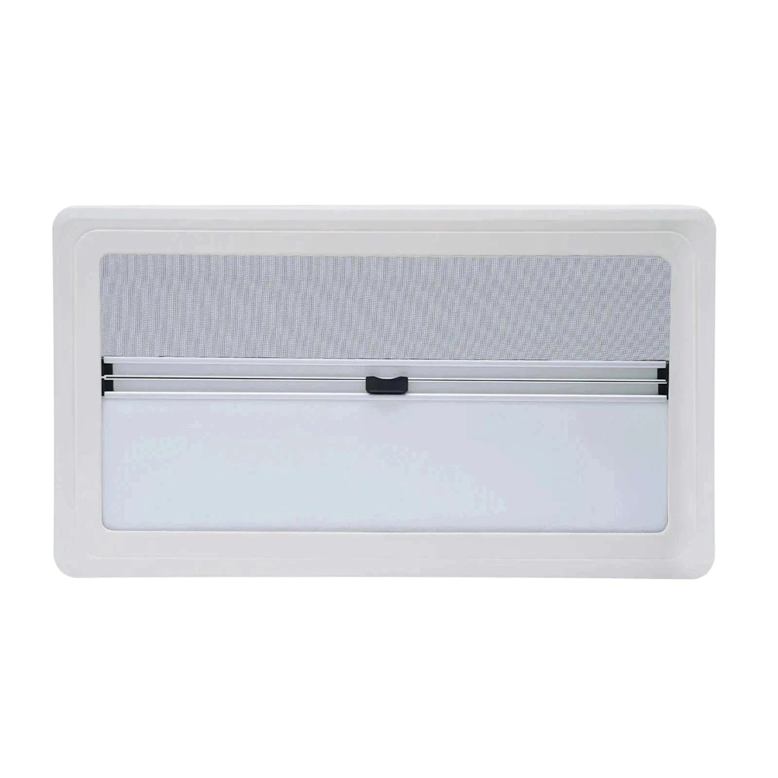900x500mm Caravan Ventilation Window with Blind and Screen-Black / spain