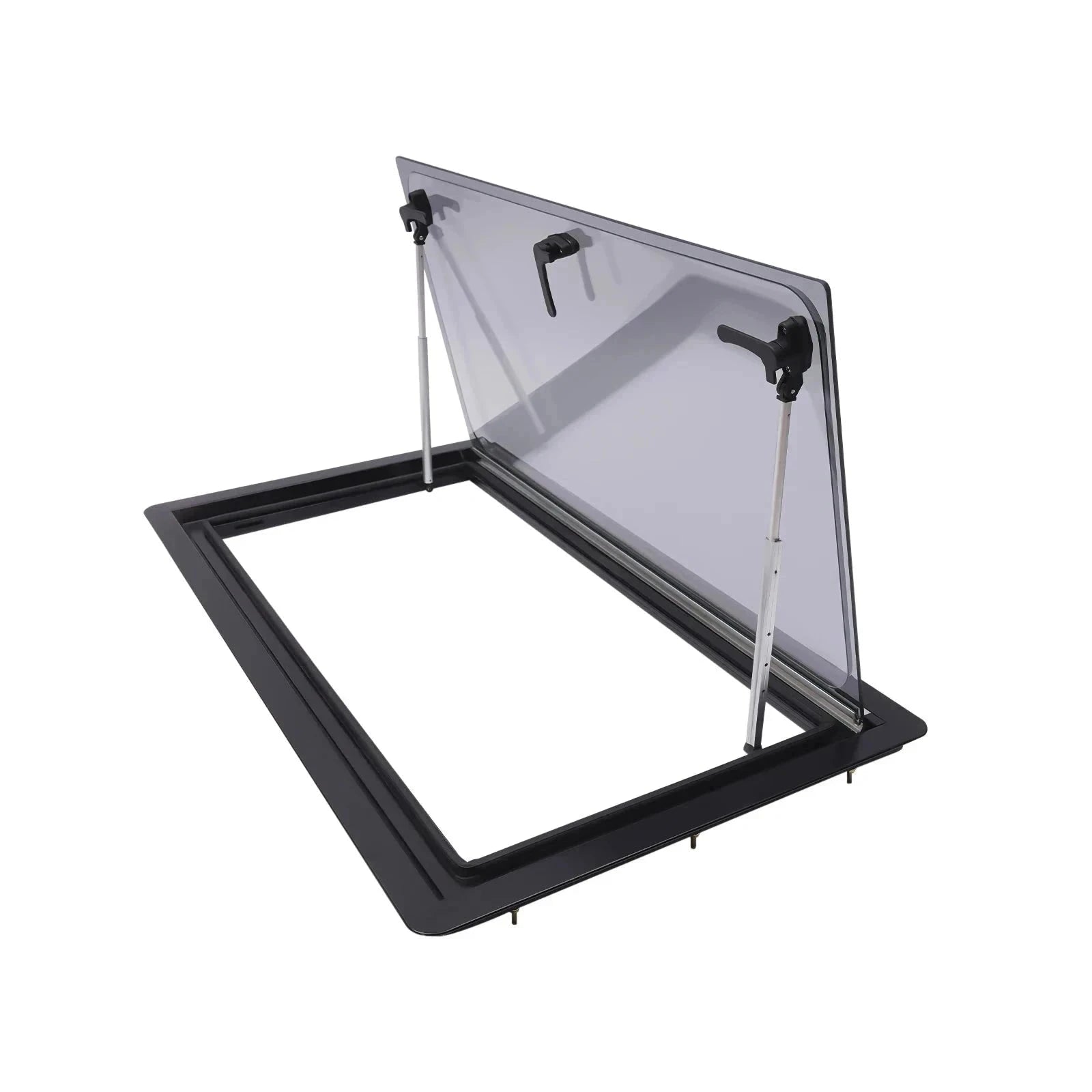 900x500mm Caravan Ventilation Window with Blind and Screen-Black / spain