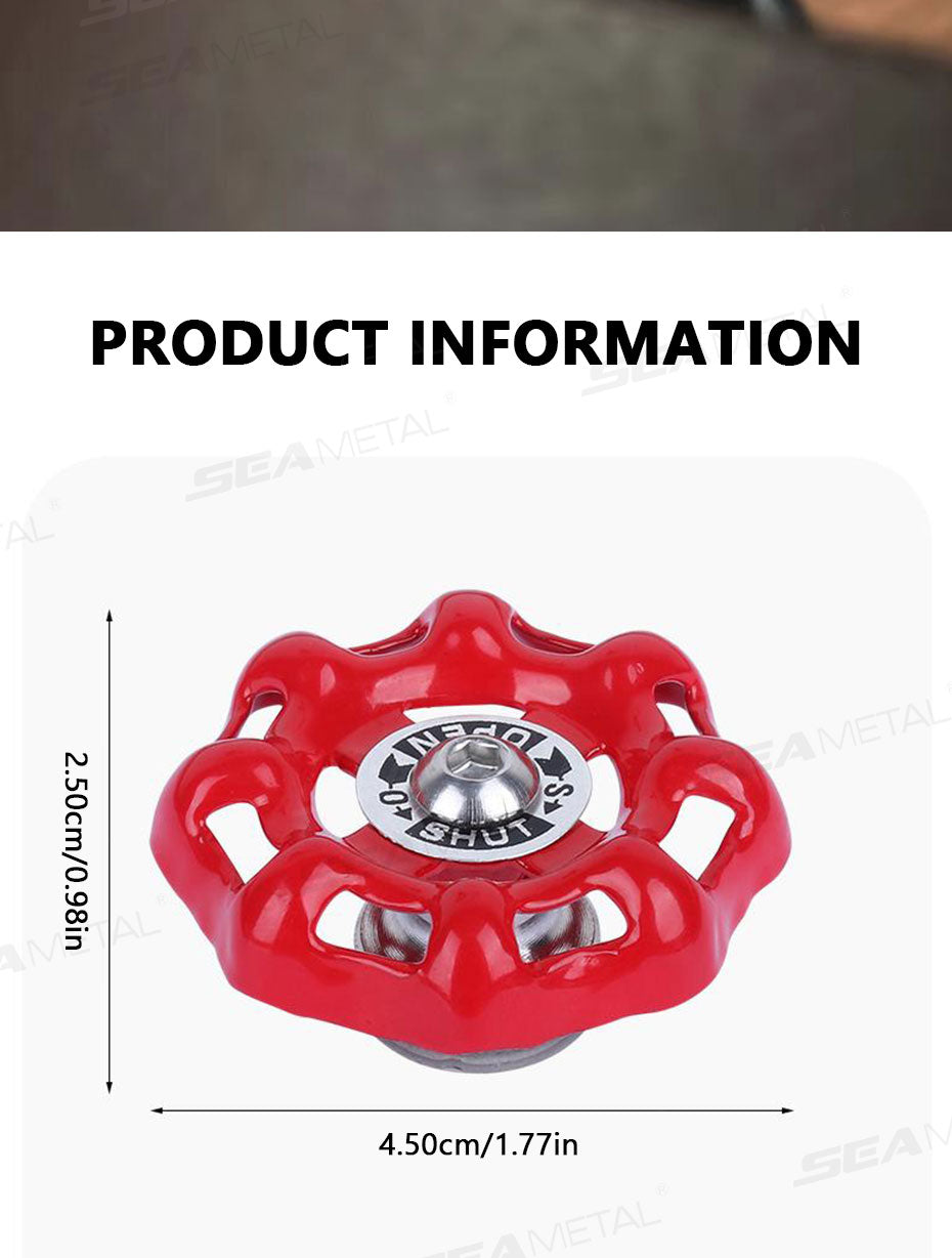 Metal Car Knob Decoration Red Self-Adhesive Interior Trim