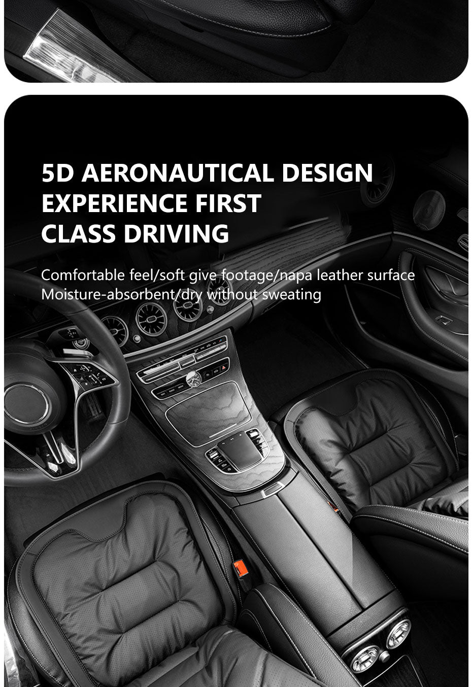SEAMETAL Breathable Car Front Seat Cover Wear-Resistant Anti Slip Car Seat Cushion Protection Cover Universal for Sedan Suv Mpv