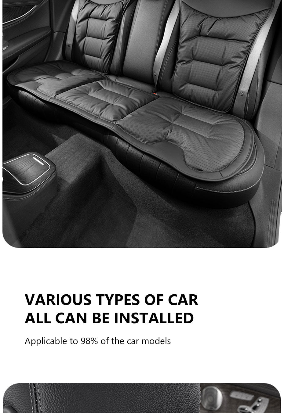 SEAMETAL Breathable Car Front Seat Cover Wear-Resistant Anti Slip Car Seat Cushion Protection Cover Universal for Sedan Suv Mpv