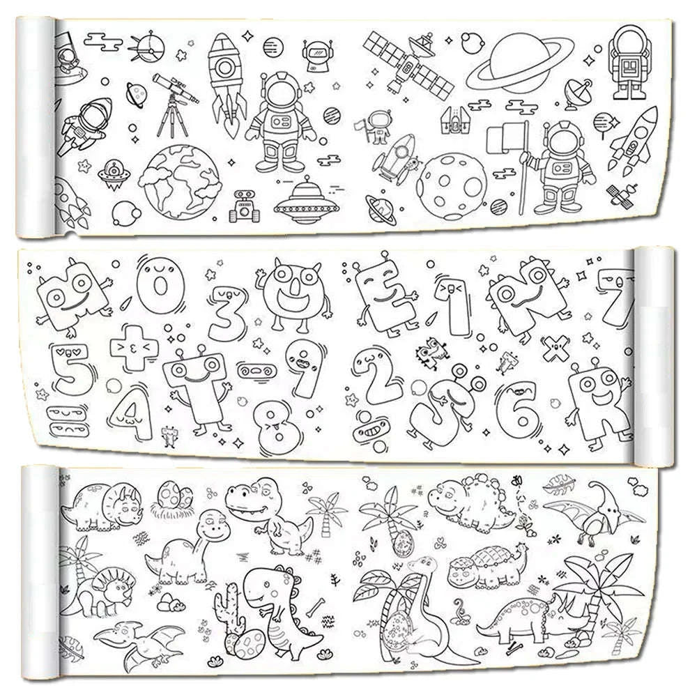 90cm Animal Canvas Drawing Roll for Kids-1 Paper Space