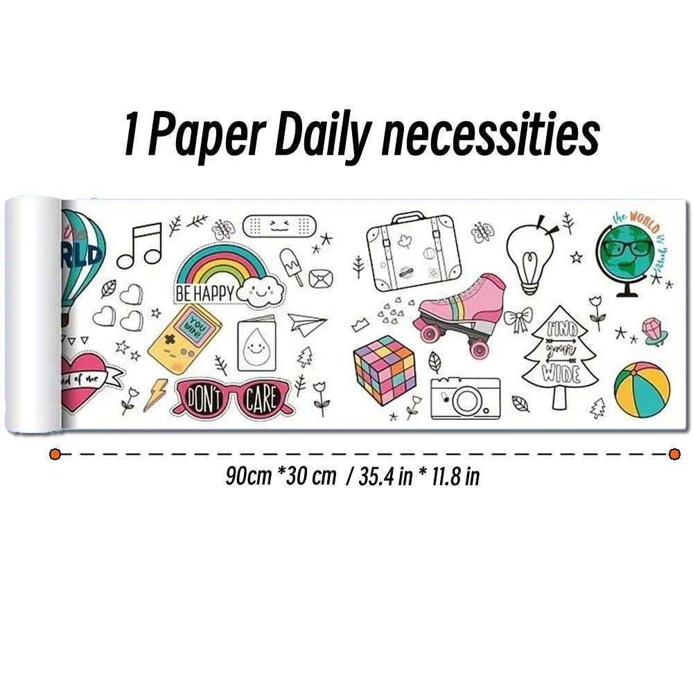 90cm Animal Canvas Drawing Roll for Kids-1 Paper Space
