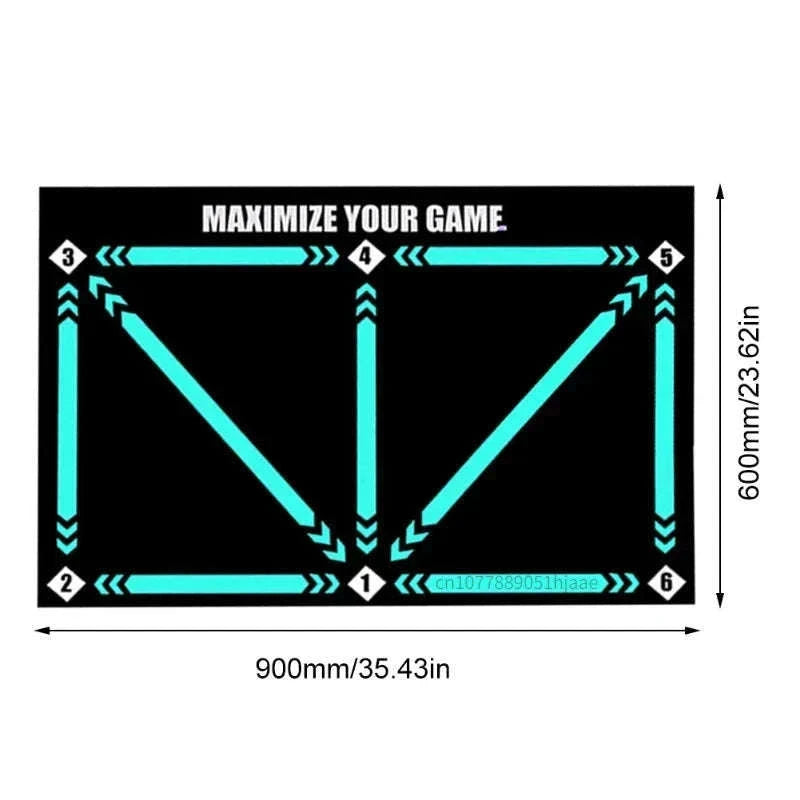 90cm Non-Slip Foldable Football Training Mat-mat and video