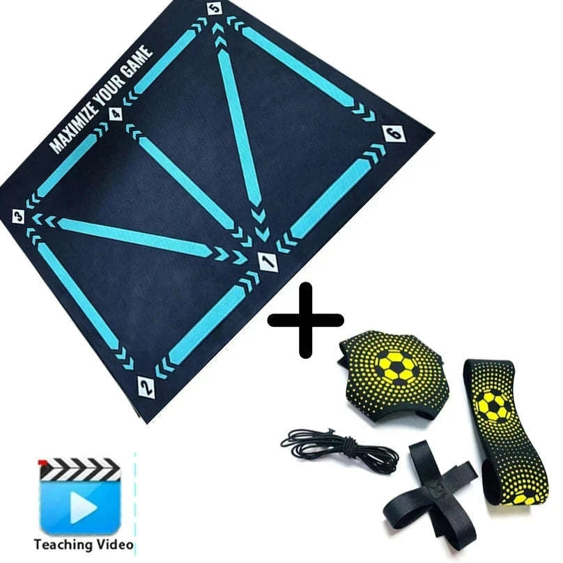 90cm Non-Slip Foldable Football Training Mat-mat and video