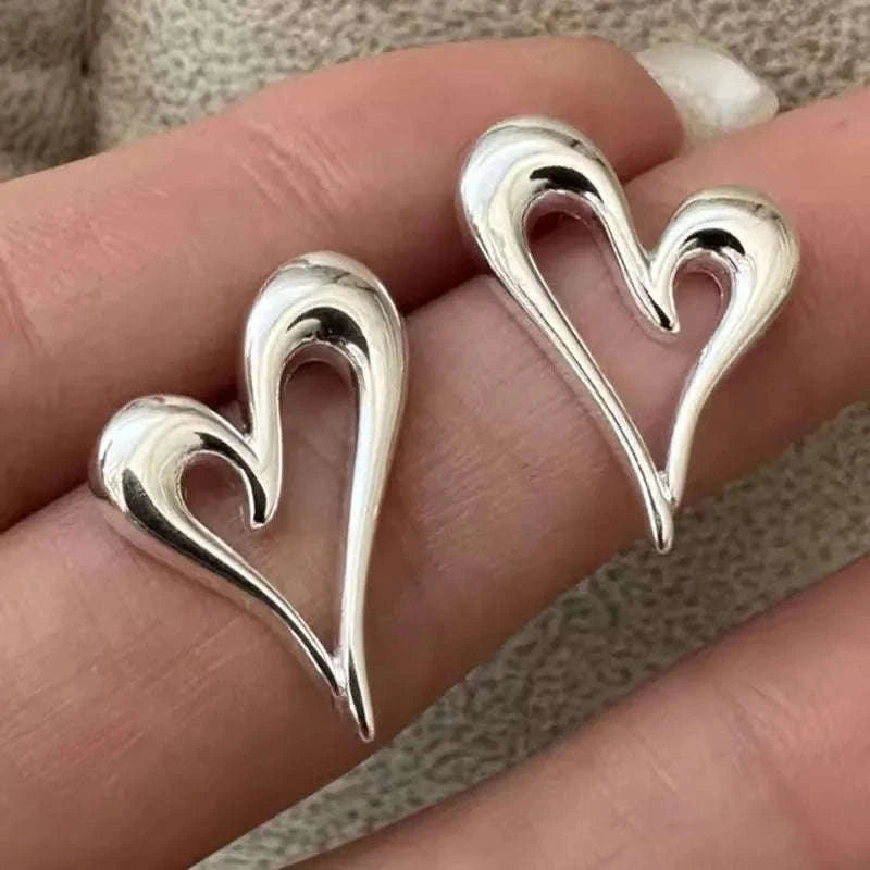 925 Sterling Silver CZ Star Moon Asymmetric Hoop Earrings-30HLZY4617-01