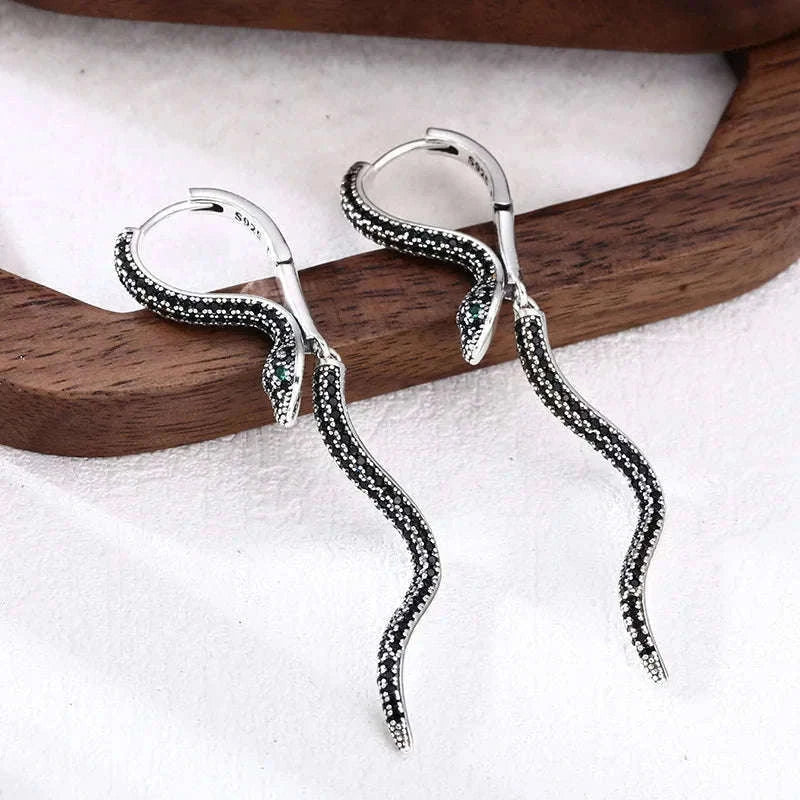925 Sterling Silver CZ Star Moon Asymmetric Hoop Earrings-30HLZY4617-01