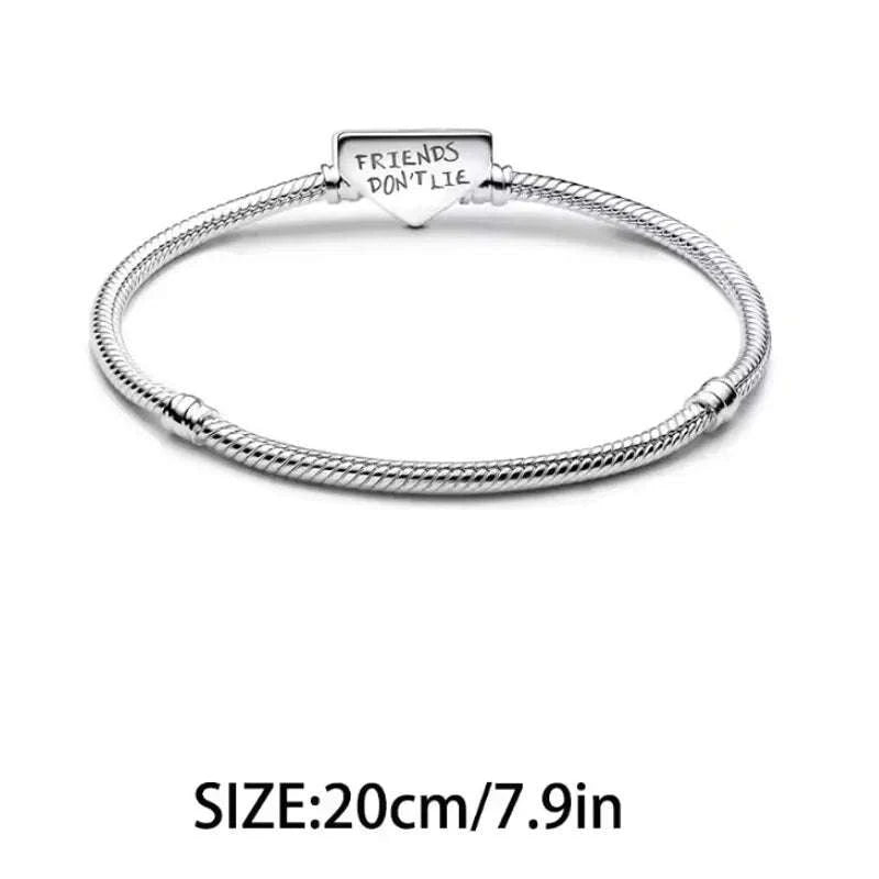 925 Sterling Silver Night Lamp Heart & Magic Flower Monster Pendant Charm-BMT1334