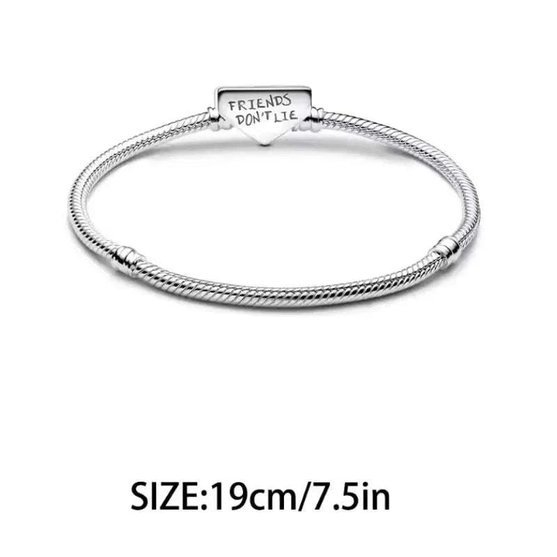 925 Sterling Silver Night Lamp Heart & Magic Flower Monster Pendant Charm-BMT1334